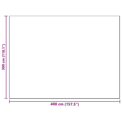 Outdoor-Teppich ARAKIL Blau und Weiß 400 x 300 cm