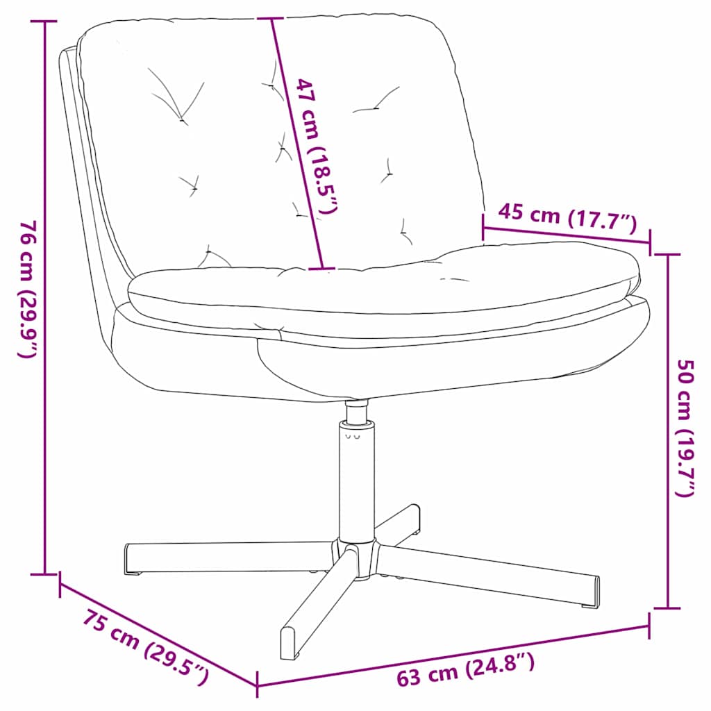 Drehender Entspannungsstuhl Weinrot 63 x 75 x 76 cm Samt