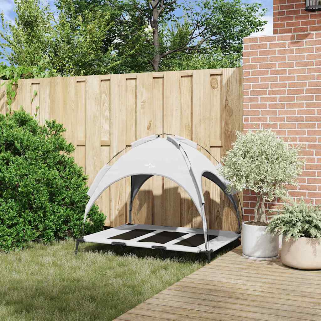 Hundebett Silber Grau 122 x 93 x 106,5 cm Stahl