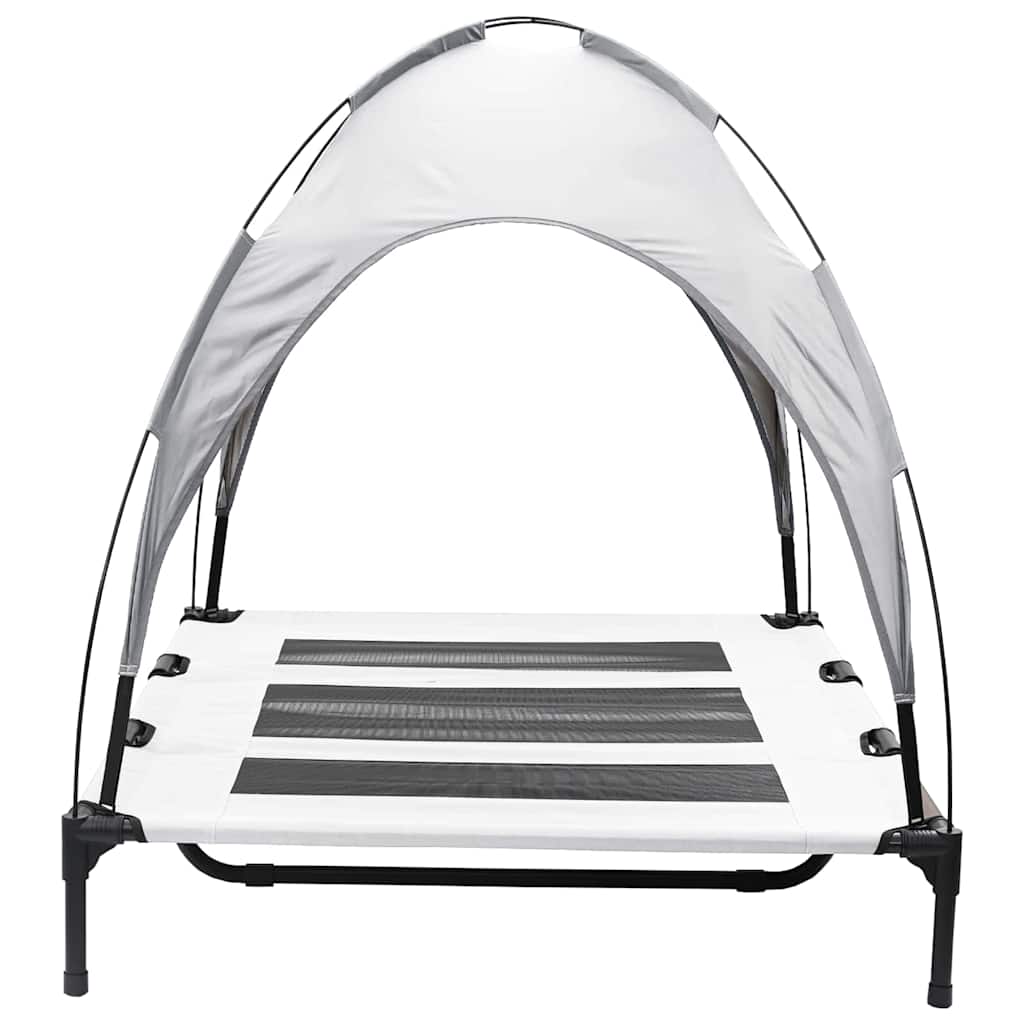 Hundebett Silber Grau 122 x 93 x 106,5 cm Stahl