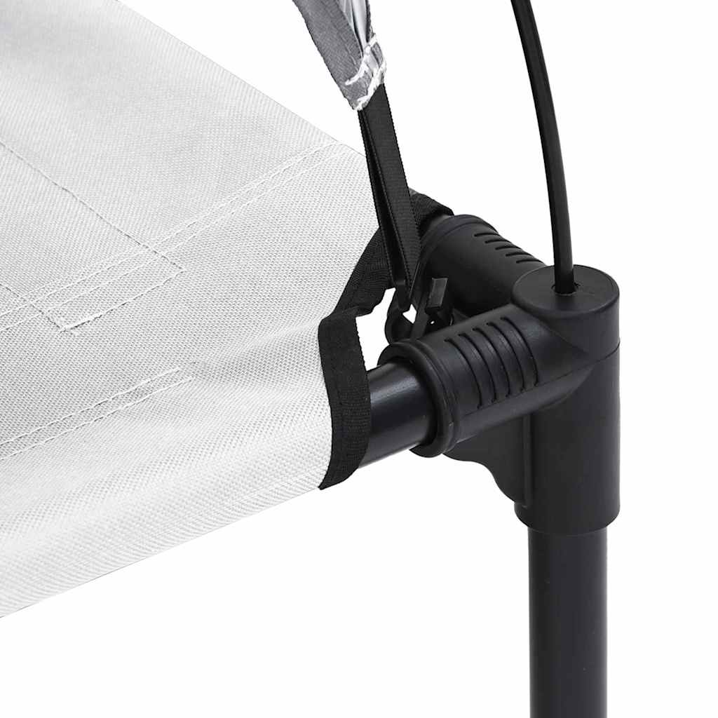 Hundebett Silber Grau 122 x 93 x 106,5 cm Stahl