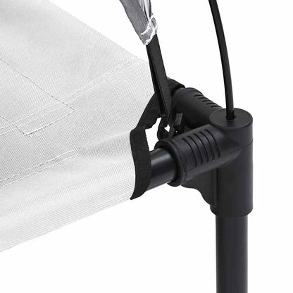 Hundebett Silber Grau 122 x 93 x 106,5 cm Stahl