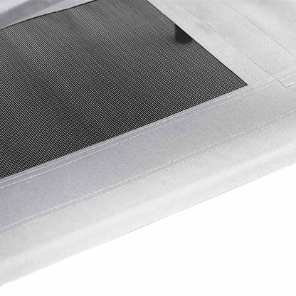 Hundebett Silber Grau 122 x 93 x 106,5 cm Stahl