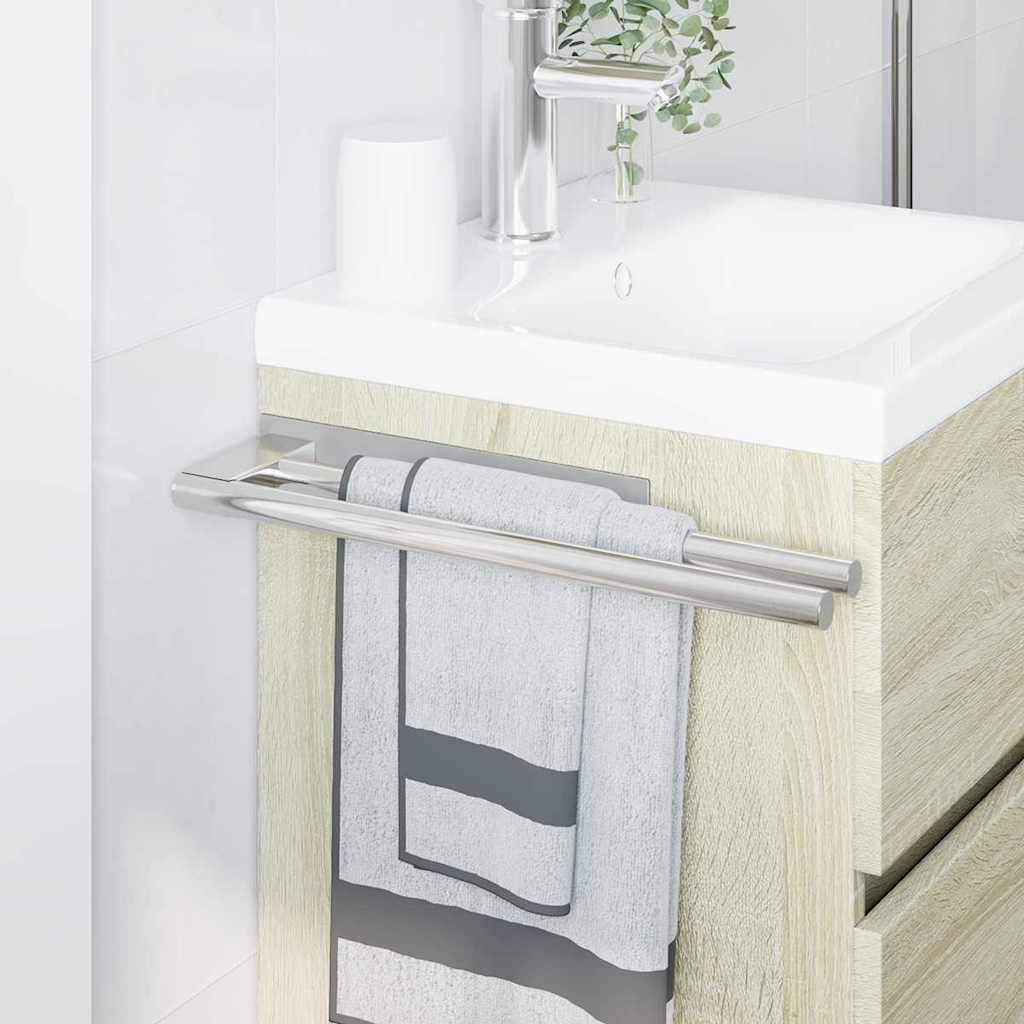 Handtuchhalter Silber 40 x 9 x 4 cm Edelstahl