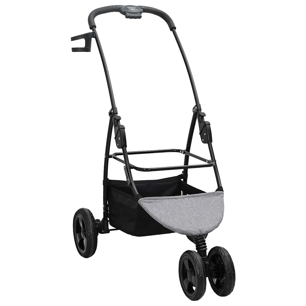 Faltbarer Haustierwagen Grau 78 x 54 x 101 cm 600D Oxford Stoff