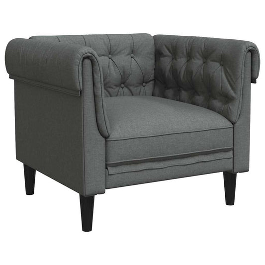 Sofa Dunkelgrau 78,5 x 74,5 x 74,5 cm Polyester