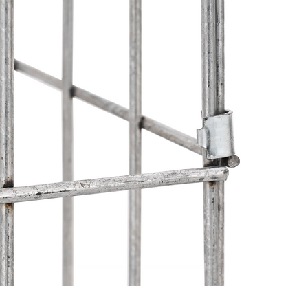 Gabionensäule Silber 25 x 25 x 100 cm Edelstahl