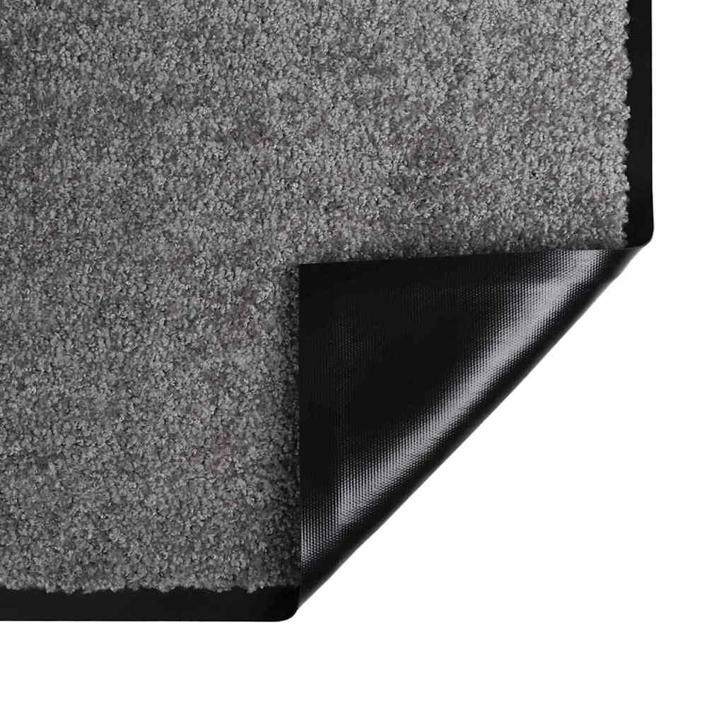 Fußmatte Hellgrau 120 x 80 x 1,2 cm Teddystoff