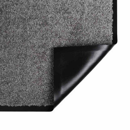 Fußmatte Hellgrau 120 x 80 x 1,2 cm Teddystoff