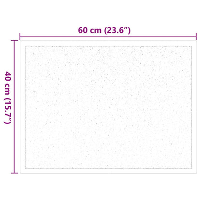 Fußmatte Bordeaux 60 x 40 x 1,2 cm Teddystoff