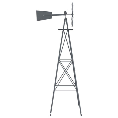 Windmühle Grau 84 x 68 x 245 cm Eisen