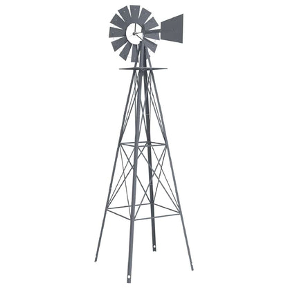 Windmühle Grau 84 x 68 x 245 cm Eisen