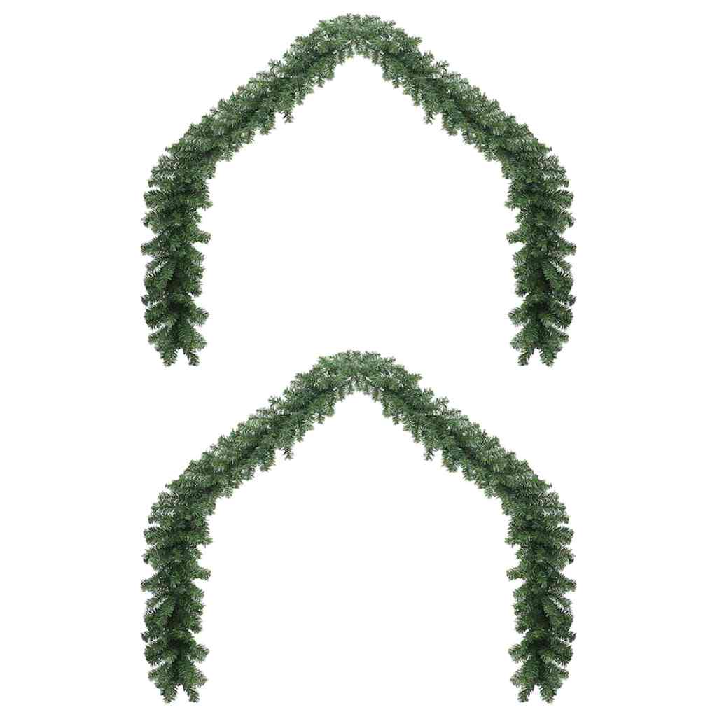 Weihnachtsgirlande mit 600 LEDs 2 pcs Grün PVC