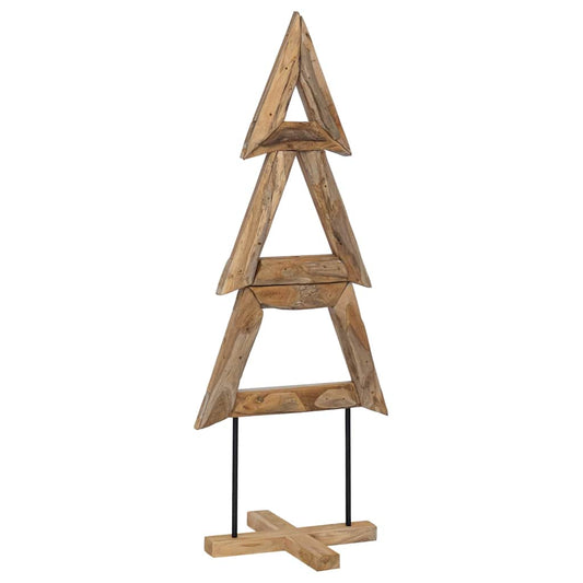 Weihnachtsbaum mit Ständer Braun 150 cm Massivholz Teak