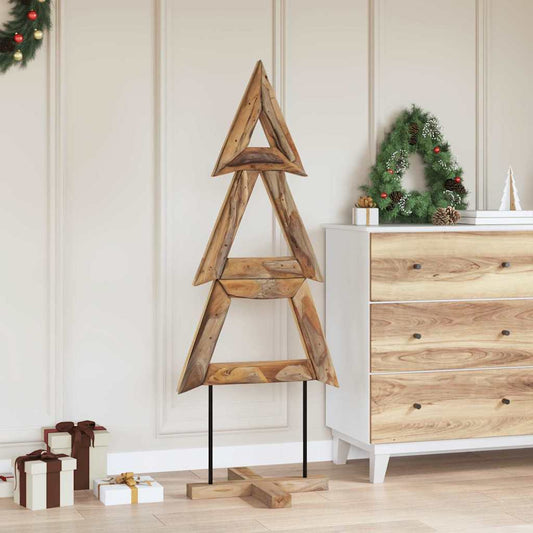 Weihnachtsbaum mit Ständer Braun 150 cm Massivholz Teak