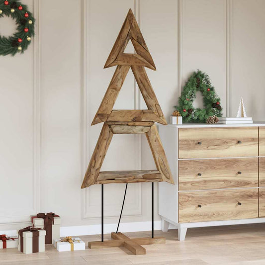 Weihnachtsbaum mit Ständer Braun 180 cm Massivholz Teak
