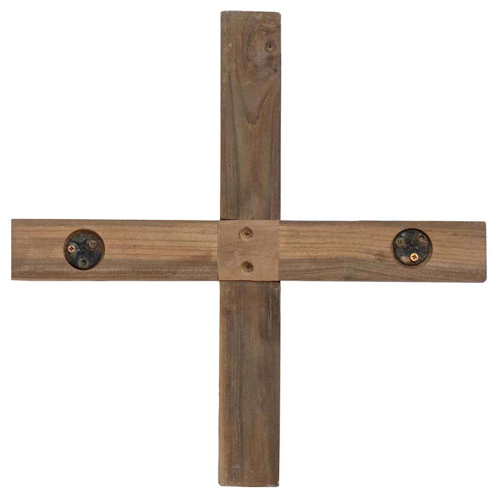 Weihnachtsbaum mit Ständer Braun 90 cm Massivholz Teak