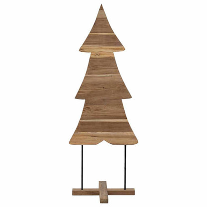 Weihnachtsbaum mit Ständer Braun 90 cm Massivholz Teak