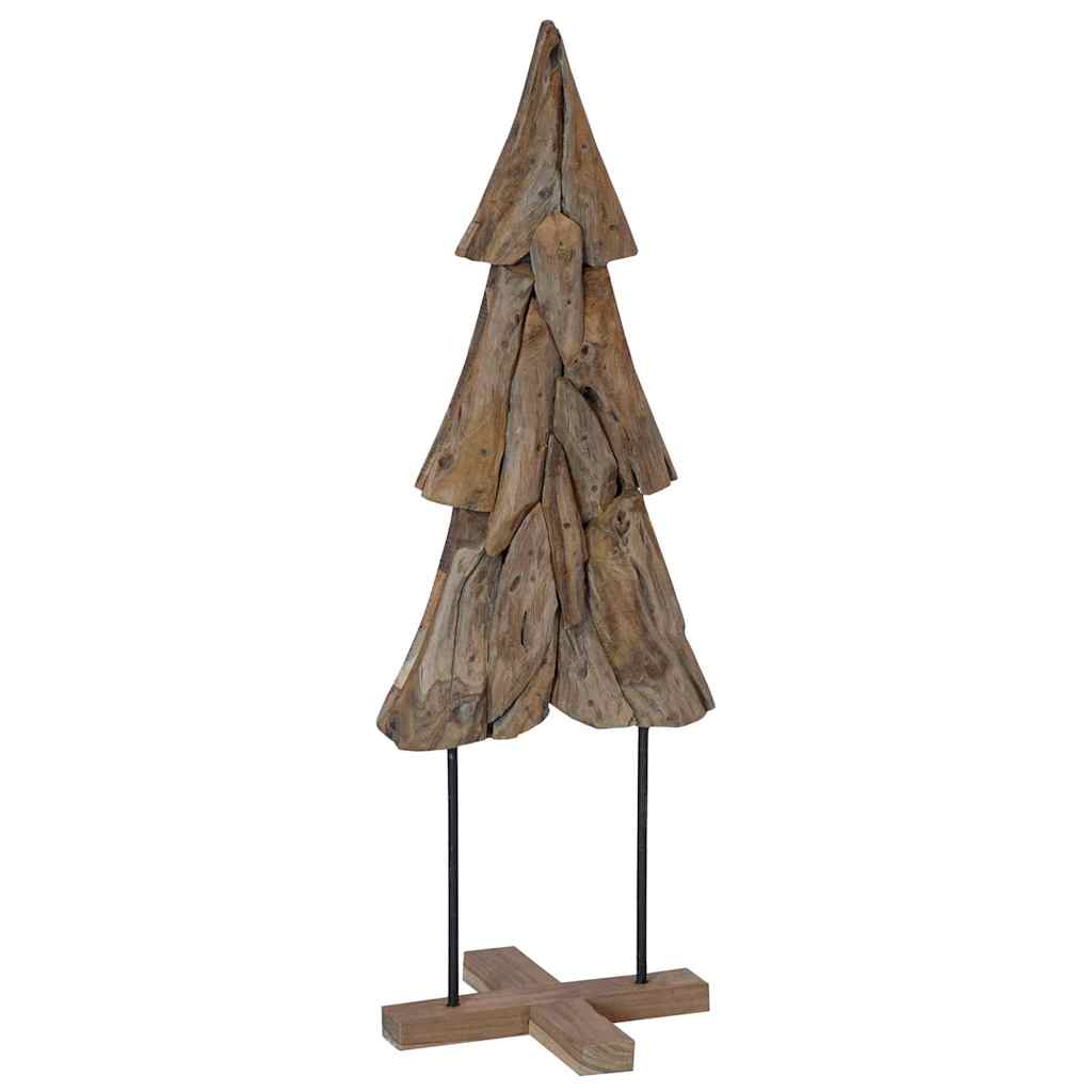 Weihnachtsbaum mit Ständer Braun 120 cm Massivholz Teak