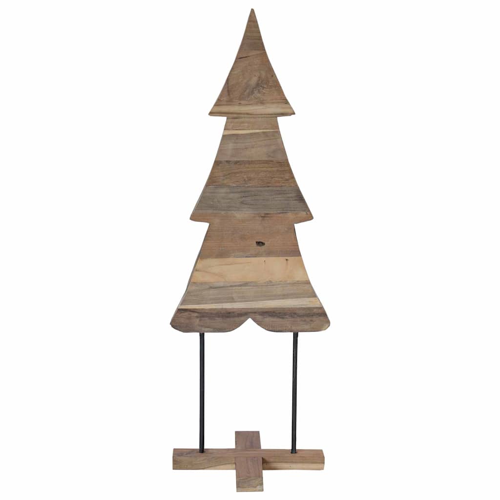Weihnachtsbaum mit Ständer Braun 120 cm Massivholz Teak