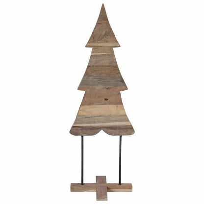 Weihnachtsbaum mit Ständer Braun 120 cm Massivholz Teak