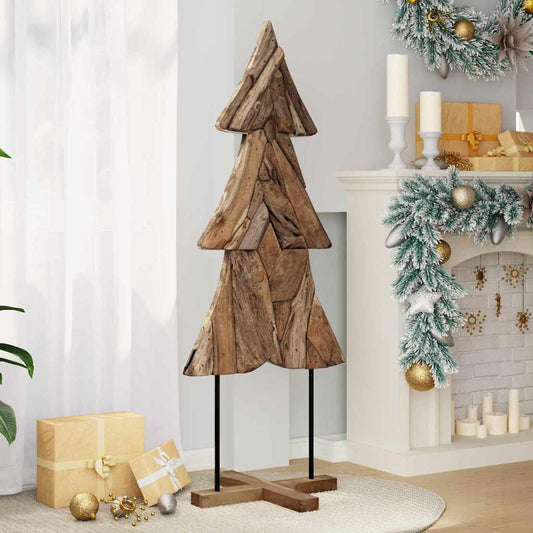Weihnachtsbaum mit Ständer Braun 150 cm Massivholz Teak