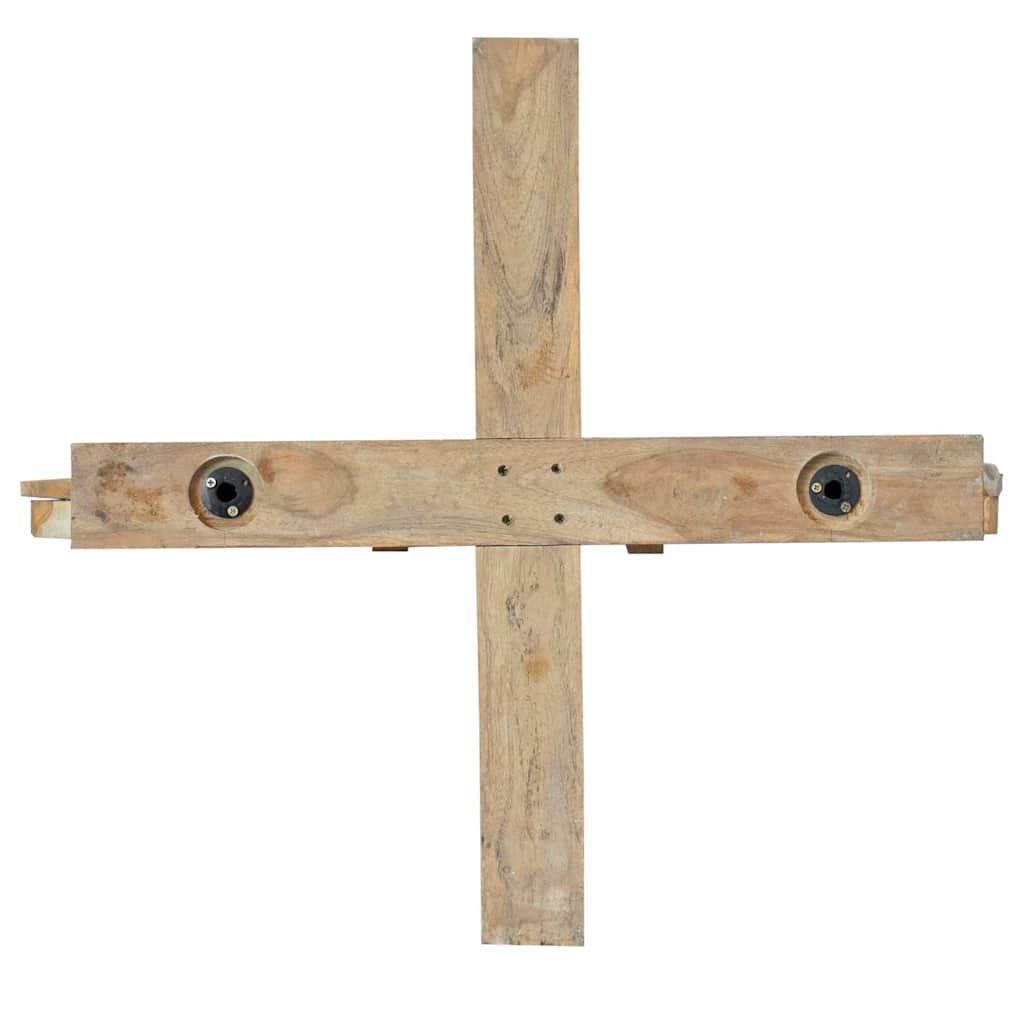 Weihnachtsbaum mit Ständer Braun 180 cm Massivholz Teak