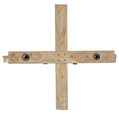 Weihnachtsbaum mit Ständer Braun 180 cm Massivholz Teak