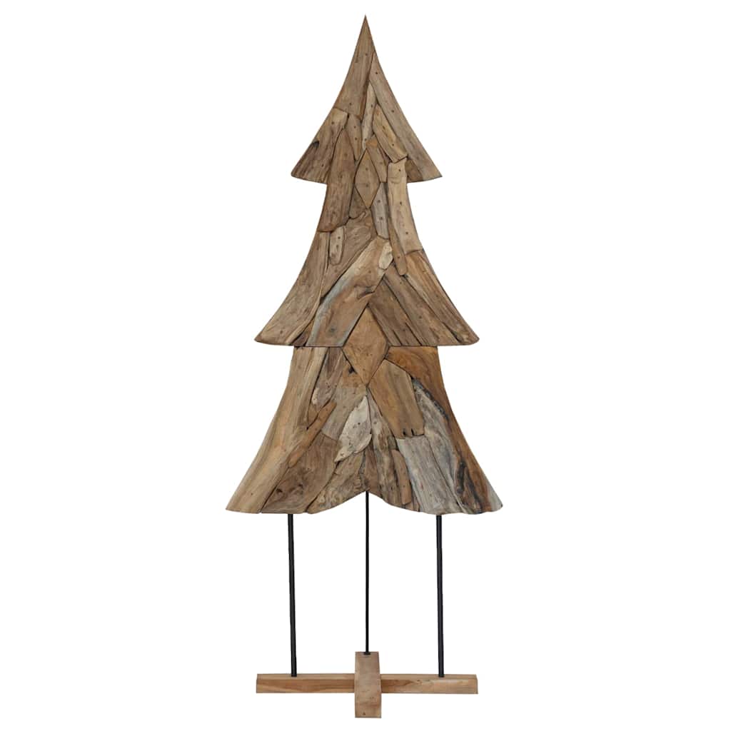 Weihnachtsbaum mit Ständer Braun 180 cm Massivholz Teak
