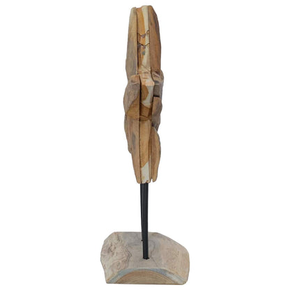 Weihnachtsstern Braun 30 x 5 x 45 cm Massivholz Teak