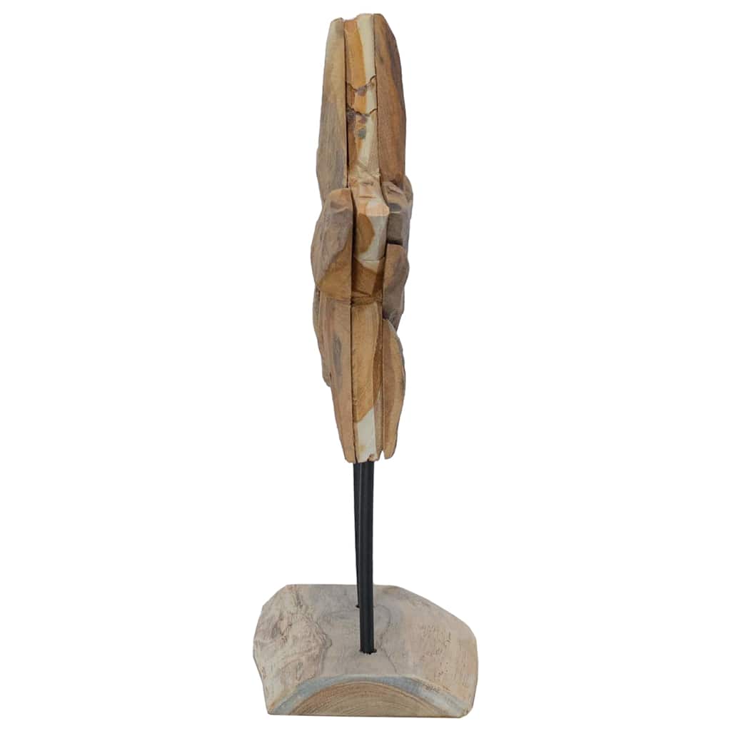 Weihnachtsstern Braun 30 x 5 x 45 cm Massivholz Teak