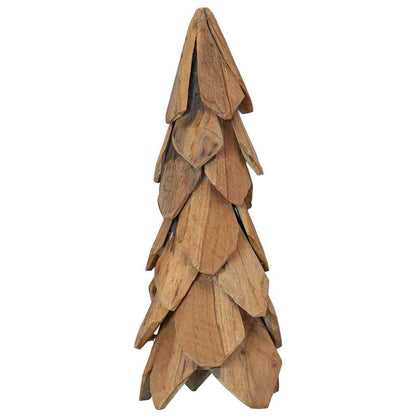 Weihnachtsbaum mit Ständer Braun 50 cm Massivholz Teak
