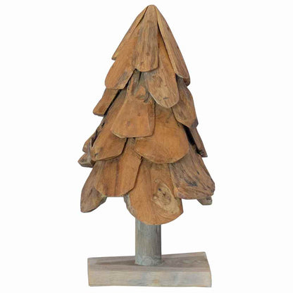 Weihnachtsbaum mit Ständer Braun 60 cm Massivholz Teak