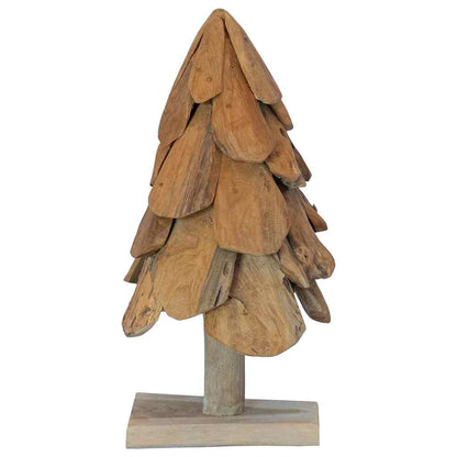 Weihnachtsbaum mit Ständer Braun 60 cm Massivholz Teak