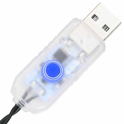 Künstlicher Weihnachtsbaum mit 200 LEDs Grün 210 cm PVC