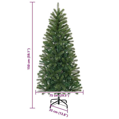 Künstlicher Weihnachtsbaum Grün 150 cm PVC, PE und Stahl