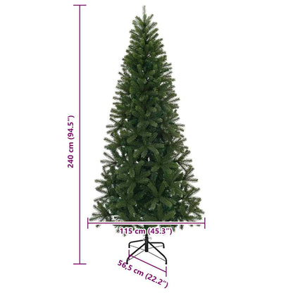Künstlicher Weihnachtsbaum Grün 240 cm PVC, PE und Stahl