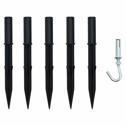 LED Weihnachtsbaum mit Erdspießen Mehrfarbig 511 cm Metall