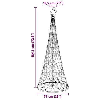 LED-Weihnachtsbaum Mehrfarbig 71 x 71 x 184,5 cm Metall