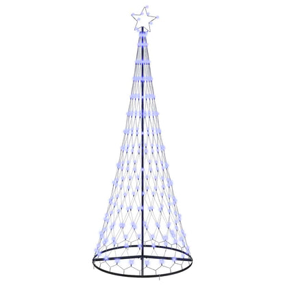 LED-Weihnachtsbaum mit 290 LEDs Blau 100 x 100 x 250 cm Metall