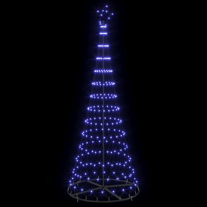 LED-Weihnachtsbaum mit 290 LEDs Blau 100 x 100 x 250 cm Metall