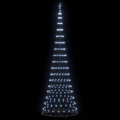 LED-Weihnachtsbaum Kaltweiß 100,5 x 100,5 x 302,5 cm Metall