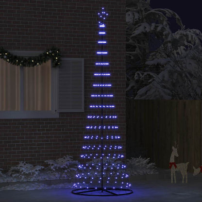 LED-Weihnachtsbaum Blau 100,5 x 100,5 x 302,5 cm Metall