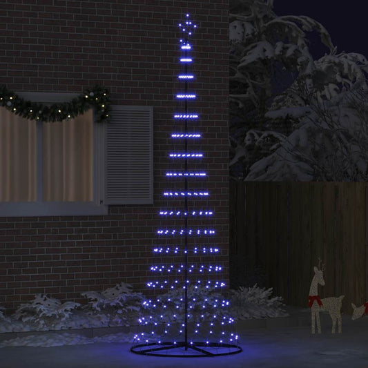 LED-Weihnachtsbaum Blau 100,5 x 100,5 x 302,5 cm Metall