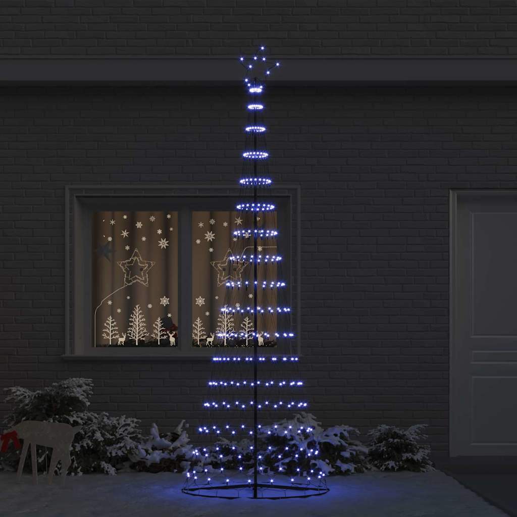 LED-Weihnachtsbaum Blau 100,5 x 100,5 x 302,5 cm Metall