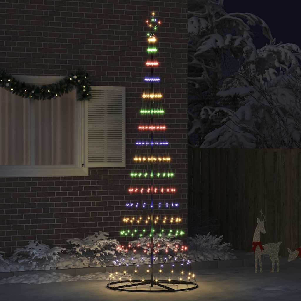 LED-Weihnachtsbaum Mehrfarbig 100,5 x 100,5 x 302,5 cm Metall