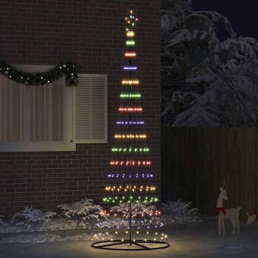 LED-Weihnachtsbaum Mehrfarbig 100,5 x 100,5 x 302,5 cm Metall