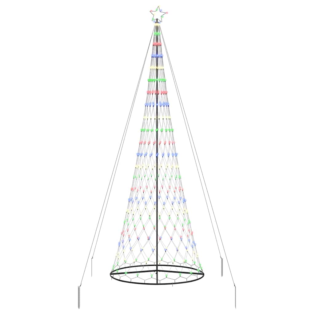 LED-Weihnachtsbaum Mehrfarbig 138,5 x 138,5 x 399 cm Metall