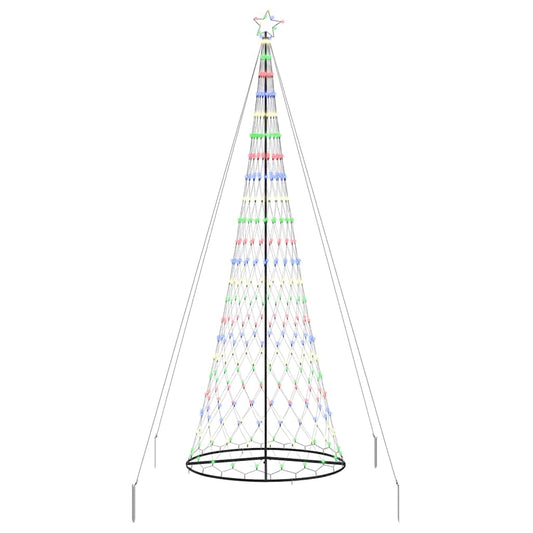 LED-Weihnachtsbaum Mehrfarbig 138,5 x 138,5 x 399 cm Metall