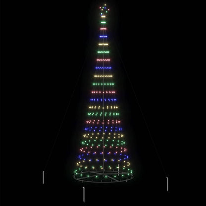 LED-Weihnachtsbaum Mehrfarbig 138,5 x 138,5 x 399 cm Metall